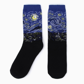 Носки унисекс "Звездная ночь" Винсент ван Гог, размер 35-42