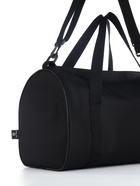 Сумка спортивная на молнии TEXTURA, с подкладкой, длинный ремень, с принтом, маленький размер, чёрная - Фото 8