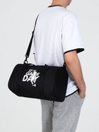 Сумка спортивная на молнии TEXTURA, с подкладкой, длинный ремень, с принтом, маленький размер, чёрная - Фото 11