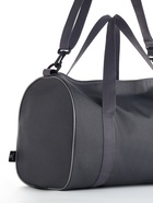 Сумка спортивная на молнии TEXTURA, с подкладкой, длинный ремень, с принтом, маленький размер, серая - Фото 9