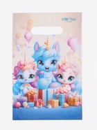 Пакет подарочный «Единорожки», полиэтиленовый с вырубной ручкой, 20?30 см 30 мкм (комплект 50 шт) - фото 65425581