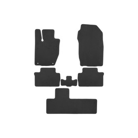 Коврики в салон EVA для Mitsubishi Montero Sport 2015-, внедорожник,(чёрная окантовка, 6 шт.