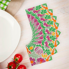 Салфетки бумажные (набор 20 шт.) «Цветочная поляна» 33×33 см - Фото 1