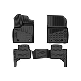 Коврики 3D в салон для Lexus LX 600, 2021-, внедорожник, цельные сид. 2 ряда, 5 мест, 4 шт.