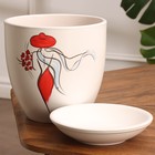 Горшок цветочный "Девушка в красном" 3,5 л - фото 24625370