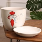 Горшок цветочный "Девушка в красном" 6 л - фото 24625373