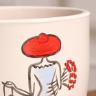 Горшок цветочный "Девушка в шляпе" 3,5 л - фото 24625380