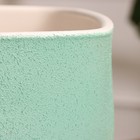 Горшок цветочный "Квадрат рельеф" зеленый рельеф 6 л - фото 24625410