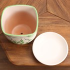 Горшок цветочный "Кустарник" роспись 6 л - фото 24625426