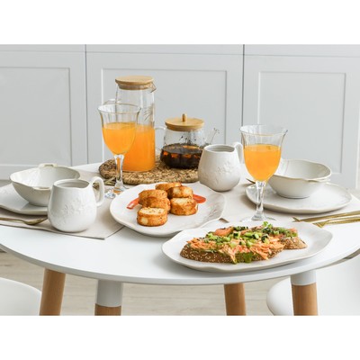 Тарелка плоская керамическая «Керамик», d=23 см, ручная работа