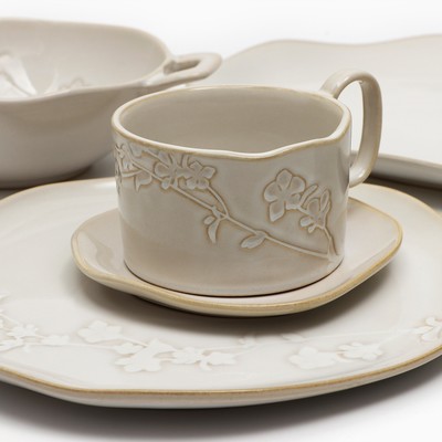 Тарелка плоская керамическая «Керамик», d=23 см, ручная работа