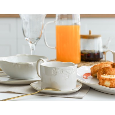 Тарелка плоская керамическая «Керамик», d=23 см, ручная работа