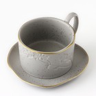 Чайная пара керамическая «Сканди», 2 предмета: кружка 220 мл, блюдце 13х13,6 см - Фото 5