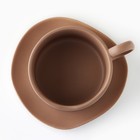 Чайная пара керамическая «Монблан», 2 предмета: кружка 220 мл, блюдце 13х13,6 см - фото 4466859