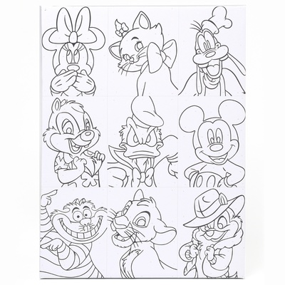 Картина по номерам с подрамником «Дисней», 30×40 см