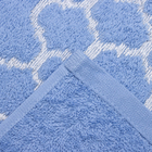 Полотенце махровое Solo Дрезден 70х135см, голубой 400г/м, хл100% - фото 24601092