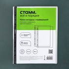 Папка-вкладыш с А4, 30 мкм, СТАММ, глянцевый, вертикальный, 100 штук, с цветной коробкой, микс 10638312 - фото 16379563