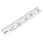 Линейка 20 см СТАММ "Коты", пластиковая, широкая (комплект 17 шт) - фото 24530364