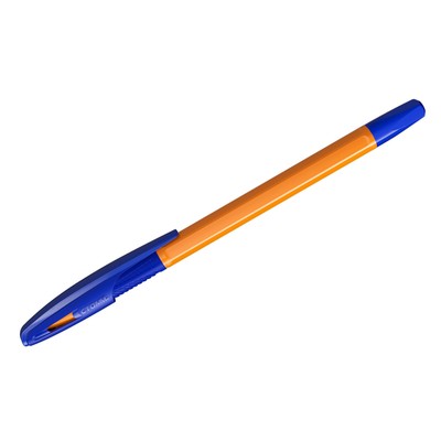 Ручка шариковая СТАММ "150", узел 0,7 мм, синие чернила, оранжевый корпус