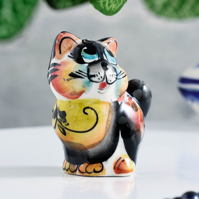 

Сувенир "Кот Боком", гжель, цвет