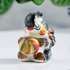 Сувенир "Слон с мячом", гжель, цвет - фото 24582263