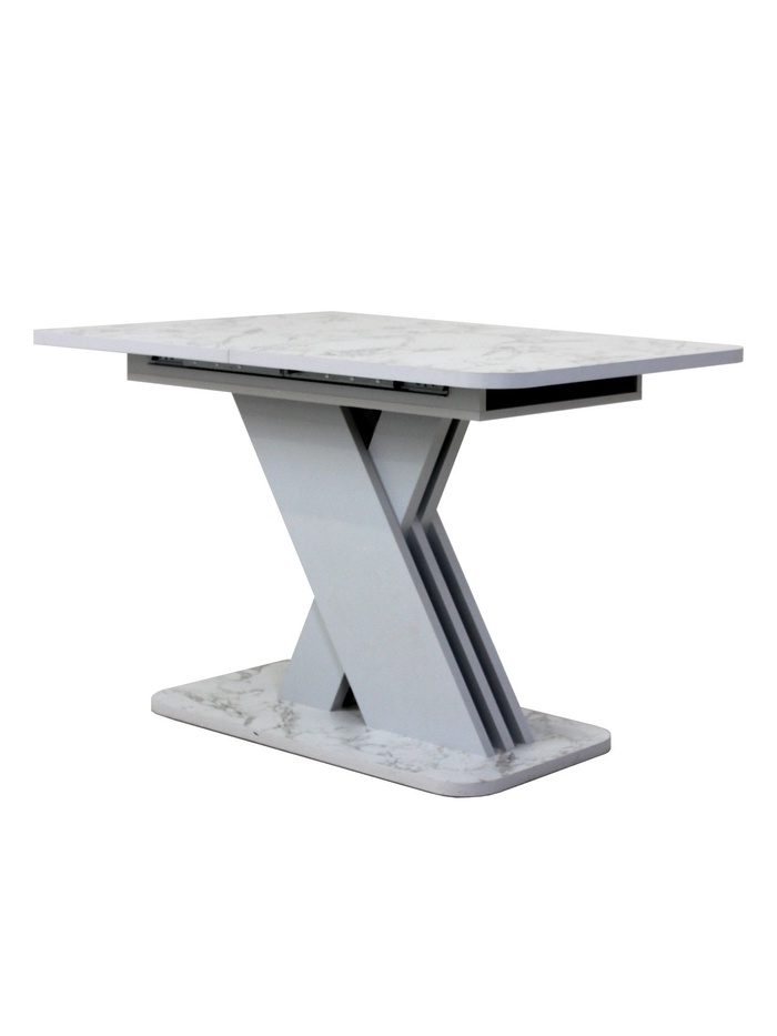 Стол кухонный раскладной «Аврора», 1200(1600)×750×755 мм, цвет сабия/серый - Фото 1