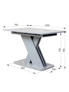 Стол кухонный раскладной «Аврора», 1200(1600)×750×755 мм, цвет сабия/серый - Фото 4