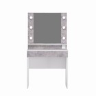 Стол туалетный «Акцент 12», с подсветкой, 800×476×1500 мм, цвет белое сияние/цемент светлый - Фото 3