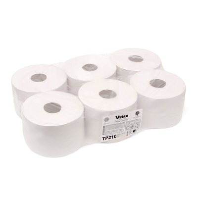 Туалетная бумага Veiro Professional с ЦВ Comfort TP 210, 215 метров, 1000 листов, 6 рулонов