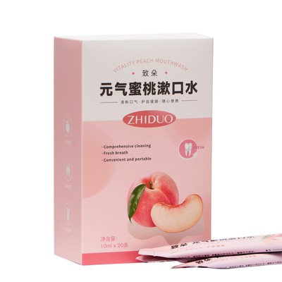 Набор ополаскивателей для рта в стиках со вкусом персика, 20 шт. по 10 мл