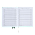 Дневник универсальный для 1-11 классов "Лента", твёрдая обложка из искусственной кожи, аппликация, шелкография, ляссе, 48 листов, зелёный - фото 24558800