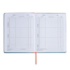 Дневник универсальный для 1-11 классов "Отличник", твёрдая обложка из искусственной кожи, шелкография, ляссе, 48 листов, морская волна - фото 24558903