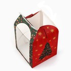 Складная коробка под маленький торт «Роскошная ёлка», 15 х 15 х 18 см, Новый год - Фото 5