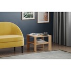 Столик журнальный «Симпл», 550×550×440 мм, цвет дуб крафт золотой 10645888