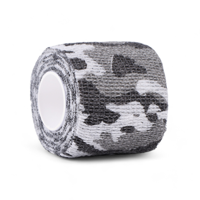 Камуфляжная лента для оружия и снаряжения, 4.5 м × 5 см, серая - Фото 1