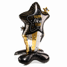 Воздушный шар фольгированный 68" «Новогодняя звезда», на подставке - Фото 3