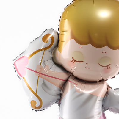 Воздушный шар фольгированный 48" «Купидон», фигура, на подставке