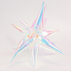 Шар фольгированный 27" «Звезда 3D», цвет прозрачный перламутровый градиент - Фото 2