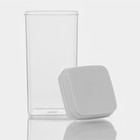 Банка для хранения с вакуумной крышкой Доляна, 1.3 л, 9.5×20 см, пластик, прозрачная - Фото 4