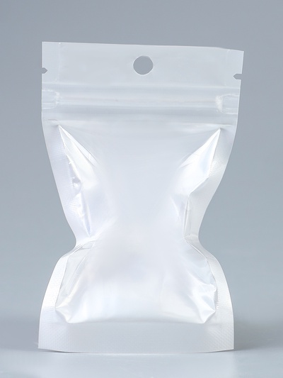 Пакет Zip - lock ПП, белый, со сплошным окном, плоский, еврослот,6×10 см