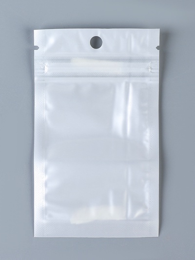 Пакет Zip - lock ПП, белый, со сплошным окном, плоский, еврослот,6×10 см