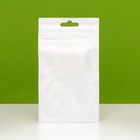 Пакет Zip-lock ПП, белый, со сплошным окном, плоский, еврослот ,8 х 14см (50 шт) - фото 809302012