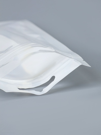 Пакет Zip-lock ПП, белый, со сплошным окном, плоский, еврослот,8×14 см