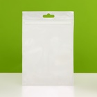 Пакет Zip-lock ПП, белый, со сплошным окном, плоский, еврослот ,11 х 16 см - Фото 3