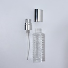 Флакон для парфюма «Прозрачный узор», с распылителем, 15 мл, цвет серебристый - фото 12097572