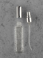 Флакон для парфюма «Прозрачный узор», с распылителем, 15 мл, серебристый - Фото 4