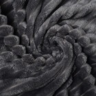 Плед Полоса 150х200см, лавовый дым, велсофт 270г/м, пэ100% - фото 24638788