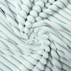 Плед Полоса 150х200см, лазурный берег, велсофт 270г/м, пэ100% - фото 24638796