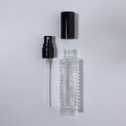 Флакон для парфюма «Прозрачный узор», с распылителем, 15 мл, цвет чёрный - фото 12097589