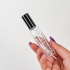 Флакон для парфюма «Прозрачный узор», с распылителем, 15 мл, цвет чёрный - фото 12097591
